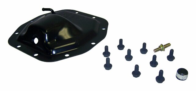 Jeep Metal Black Differential Cover Kit - 5066538AA steel 4x4 drivetrain