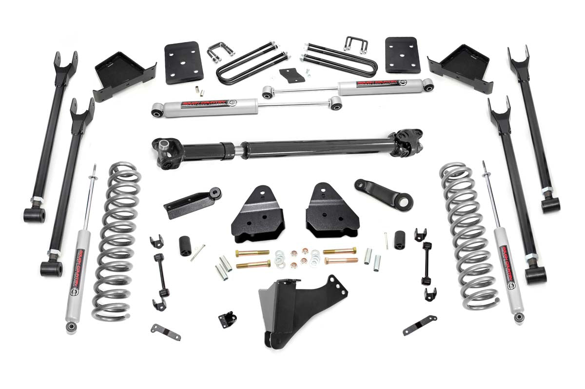 Fits Ford F-250/F-350 SD (17-22) 6" Lift Kit; Diesel; 4-Link; FR D/S; 50721