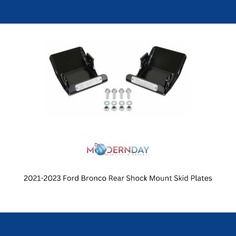 Fits 2021-2023 Ford Bronco Rear Shock Mount Skid Plates 507AOR