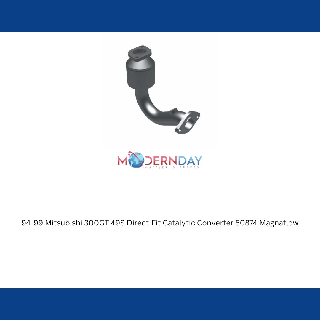 MagnaFlow direct-fit catalytic converter fits 1994-1999 Mitsubishi 3000GT, 1994-1996 Dodge Stealth, and additional vehicles. Avoid potential exhaust leaks by using the included gas