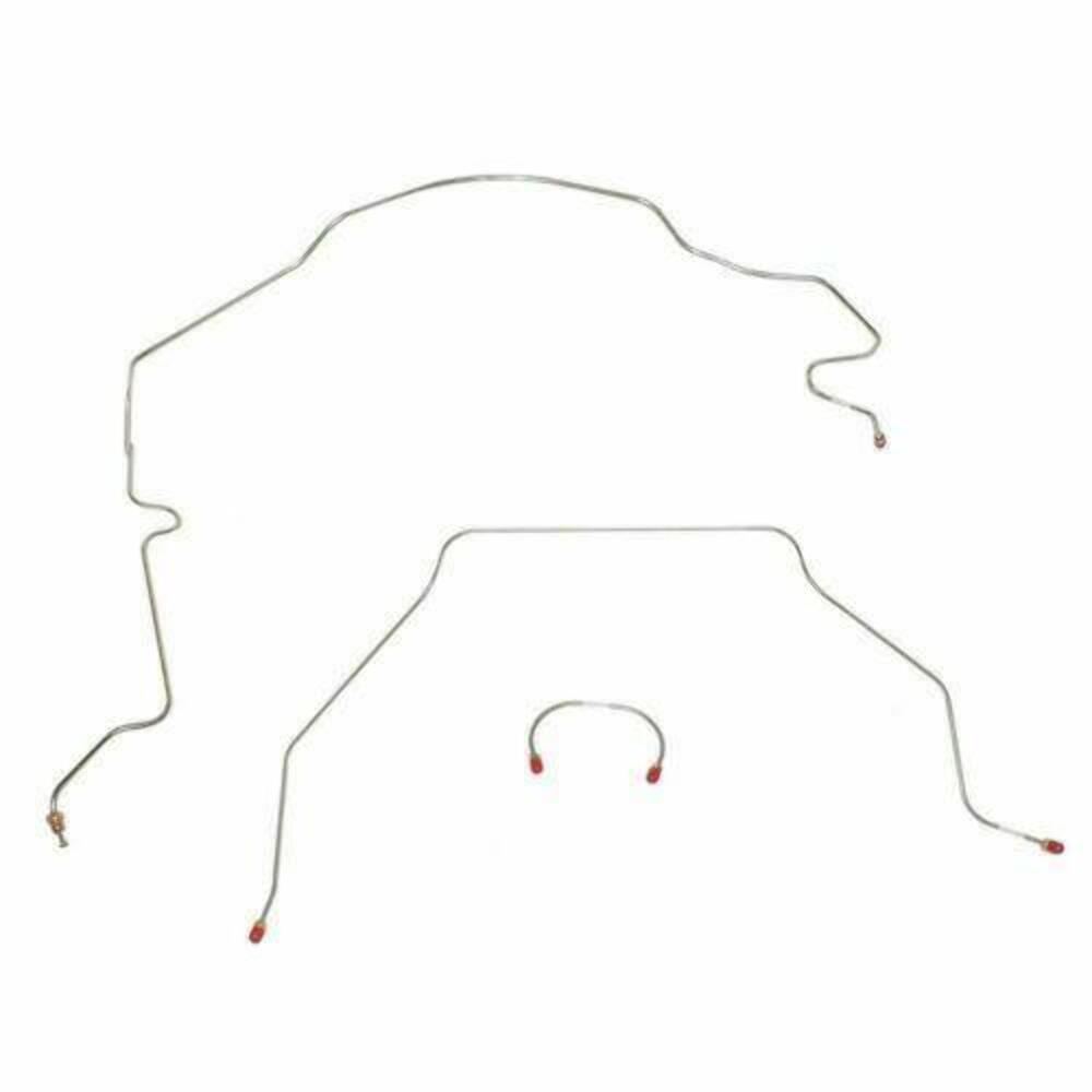 Front Brake Line Kit for 51-55 Chevy Series I 1/2 Ton Truck stainless steel