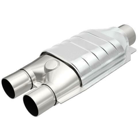 MagnaFlow universal catalytic converter 2.5 inch inlet/outlet stainless steel Federal EPA compliant OBDII 51007