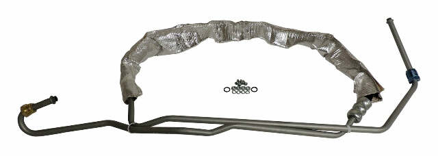 Steel Silver Power Steering Pressure Hose - 5105087AN black