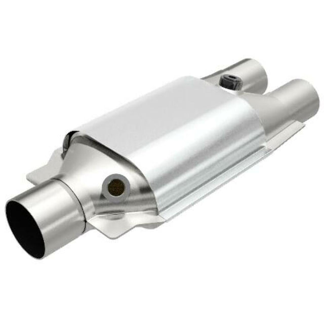 MagnaFlow universal catalytic converter 2.5 inch inlet/outlet stainless steel Federal EPA compliant OBDII 51067