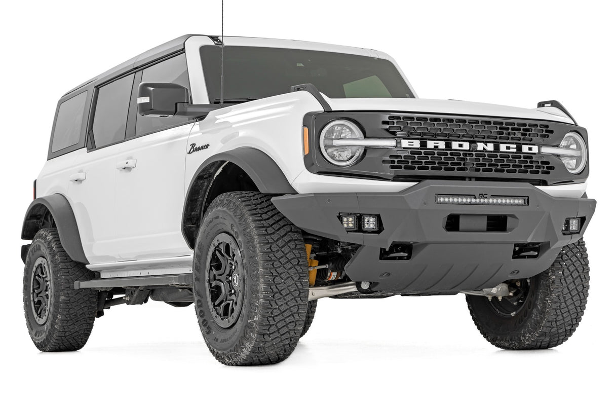 Fits Ford Bronco 4WD (2021-2024) Front Bumper; Modular; Full Wings; DRL; 51074