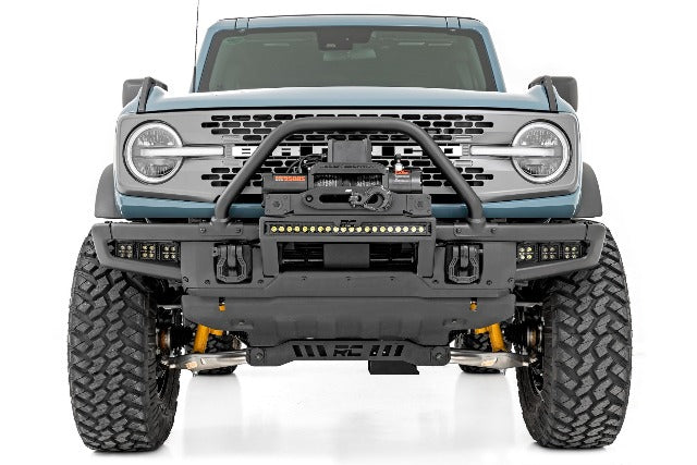 Fits Ford Bronco(21-24) High Winch Mount All Models 12000S 20" Black LED 51099