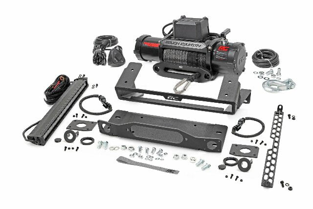 Fits Ford Bronco(21-24) High Winch Mount All Models 12000S 20" Black LED 51099
