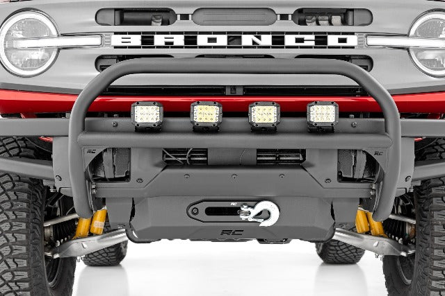 Fits Ford Bronco 4WD (21-24) Nudge Bar 4" Round Led (x4) OE Modular Steel 51104