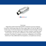 2010 Cadillac Escalade Universal Catalytic Converter 2.5 51106 Magnaflow