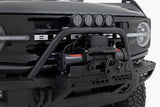 Fits Ford Bronco 4WD (21-24) Safari Bar; 6.5" Round LED; OE Modular Steel; 51113