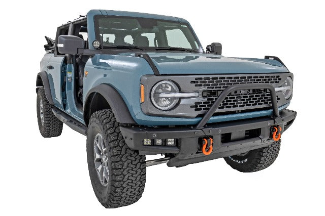 Fits Ford Bronco 4WD (21-24) Safari Bar; 6.5" Round LED; OE Modular Steel; 51113