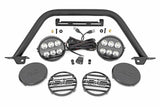 Fits Ford Bronco 4WD (21-24) Safari Bar; 6.5" Round LED; OE Modular Steel; 51113