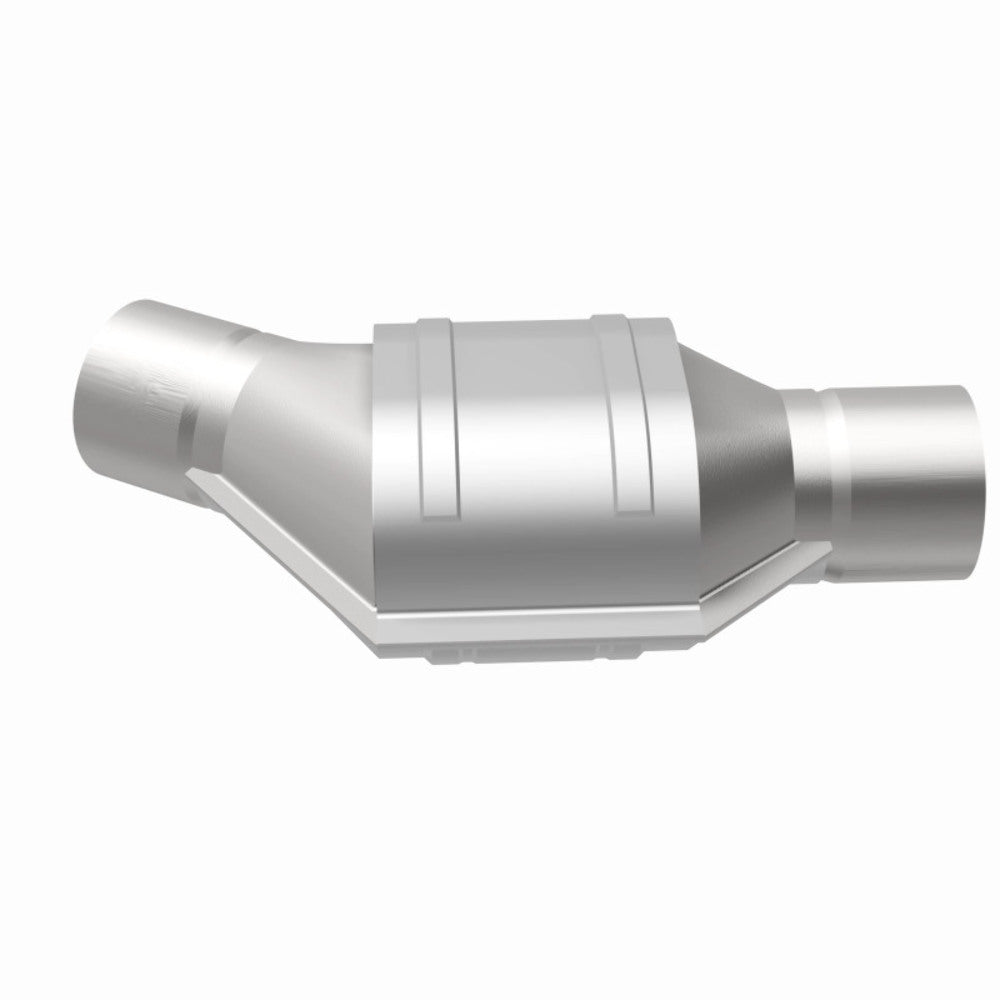 MagnaFlow universal catalytic converter 2.5 inch inlet/outlet stainless steel Federal EPA compliant OBDII 51176