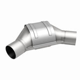 MagnaFlow universal catalytic converter 2.25 inch inlet/outlet stainless steel Federal EPA compliant OBDII 51185
