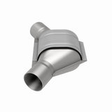 MagnaFlow universal catalytic converter 2.25 inch inlet/outlet stainless steel Federal EPA compliant OBDII 51185