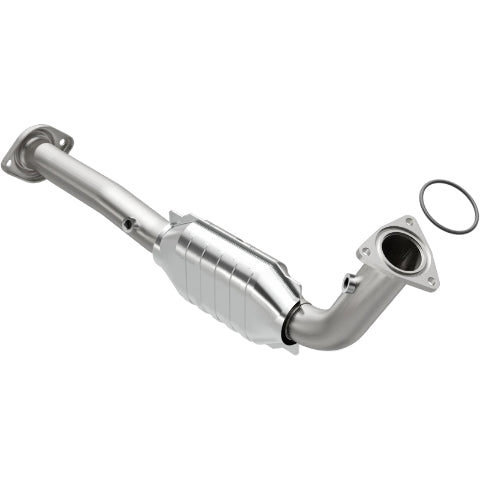 MagnaFlow direct-fit catalytic converter fits 2003-2006 Hummer H2 6.0L and 2003-2006 Hummer H2 6.0L passenger side 6.0L passenger side stainless steel CARB compliant OBDII 51200
