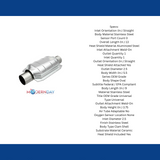 MagnaFlow catalytic converter passenger side exit stainless steel Federal EPA compliant OBDII