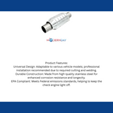 MagnaFlow catalytic converter 2.25 inch inlet/outlet stainless steel Federal EPA compliant OBDII 51205