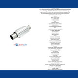 MagnaFlow catalytic converter 2.25 inch inlet/outlet stainless steel Federal EPA compliant OBDII 51205