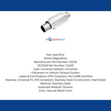 MagnaFlow catalytic converter 2.25 inch inlet/outlet stainless steel Federal EPA compliant OBDII 51205