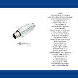 MagnaFlow universal catalytic converter stainless steel Federal EPA compliant OBDII 51209