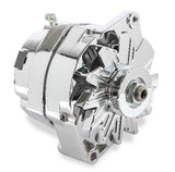 Mr. Gasket chrome alternator late GM delco 80 amp 5122