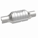 MagnaFlow universal catalytic converter 2.25 inch inlet/outlet stainless steel Federal EPA compliant OBDII 51235
