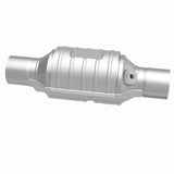 MagnaFlow universal catalytic converter 2.25 inch inlet/outlet stainless steel Federal EPA compliant OBDII 51235