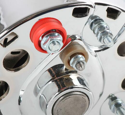 Mr. Gasket chrome alternator Ford 80 amp 5124