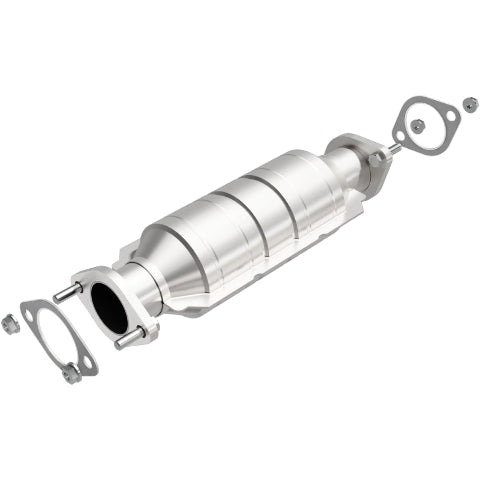 MagnaFlow direct-fit catalytic converter fits 2004-2009 Kia Spectra, 2004-2006 Hyundai Elantra, and more, this and 2008 Kia Spectra 2.0L stainless steel CARB compliant OBDII 51332