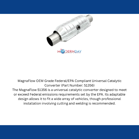 MagnaFlow catalytic converter for 2008-2010 Dodge Challenger 2.5 inch inlet/outlet stainless steel Federal EPA compliant OBDII