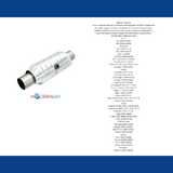 MagnaFlow catalytic converter for 2008-2010 Dodge Challenger 2.5 inch inlet/outlet stainless steel Federal EPA compliant OBDII