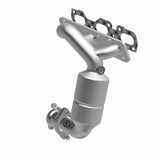 MagnaFlow direct-fit catalytic converter fits 2001-2007 Ford Escape, 2001-2006 Mazda Tribute, and more, this and 2001-2006 Escape 3.0 w/oil 3 inch inlet/outlet stainless steel CARB