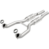 MagnaFlow direct-fit catalytic converter for 1997-1999 Chevy Corvette driver side stainless steel CARB compliant OBDII 51397