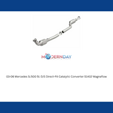 MagnaFlow direct-fit catalytic converter for 2003-2006 Mercedes driver side stainless steel CARB compliant OBDII 51402