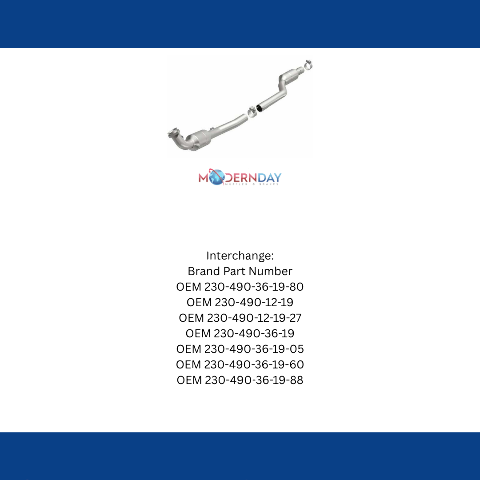 MagnaFlow direct-fit catalytic converter for 2003-2006 Mercedes driver side stainless steel CARB compliant OBDII 51402