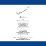 MagnaFlow direct-fit catalytic converter for 2003-2006 Mercedes driver side stainless steel CARB compliant OBDII 51402