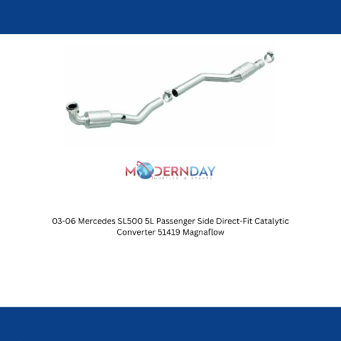 MagnaFlow direct-fit catalytic converter for 2003-2006 Mercedes passenger side passenger side exit stainless steel CARB compliant OBDII 51419