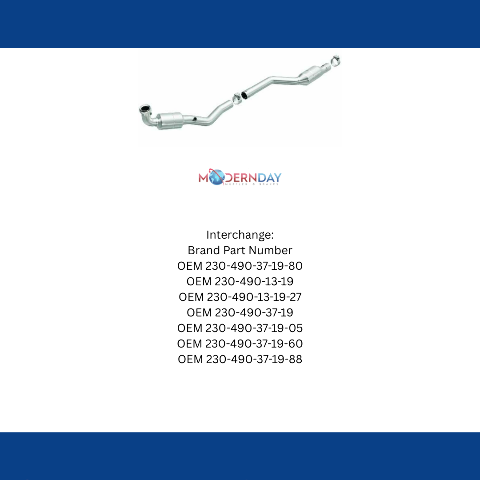 MagnaFlow direct-fit catalytic converter for 2003-2006 Mercedes passenger side passenger side exit stainless steel CARB compliant OBDII 51419