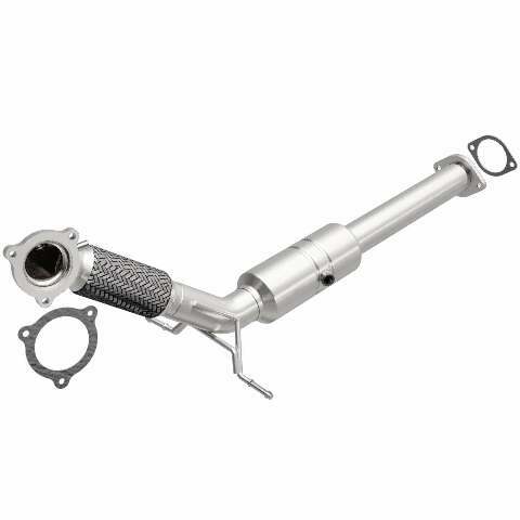 MagnaFlow direct-fit catalytic converter fits 2002-2004 Volvo S60 and Volvo V70, this and 2002-2003 Volvo S60 2.4L stainless steel CARB compliant OBDII 51487