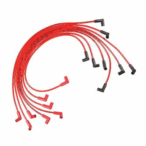 Super Stock Spark Plug Wire Set V8 red 8mm