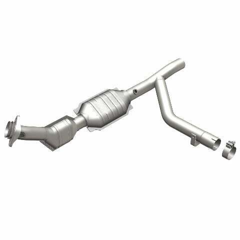 MagnaFlow direct-fit catalytic converter fits 2001-2003 Ford F-150 5.4L and 2001-2002 Lincoln Navigator 5.4L stainless steel CARB compliant OBDII 51544