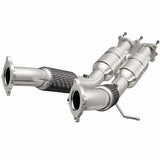 MagnaFlow direct-fit catalytic converter fits 2007-2009 Volvo S80 and 2008-2009 Volvo V70. Hardware is included to eliminate the hassle of working with corroded factory parts and 2