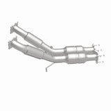 MagnaFlow direct-fit catalytic converter fits 2007-2009 Volvo S80 and 2008-2009 Volvo V70. Hardware is included to eliminate the hassle of working with corroded factory parts and 2