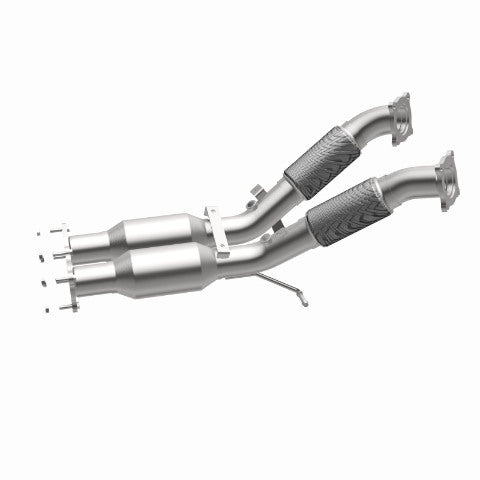 MagnaFlow direct-fit catalytic converter fits 2010-2014 Volvo XC60 and 2008-2009 Volvo XC70. Hardware is included to eliminate the hassle of working with corroded factory parts and