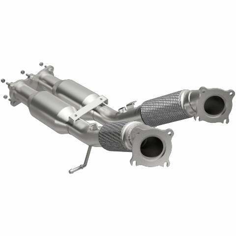 MagnaFlow direct-fit catalytic converter fits 2010-2014 Volvo XC60 and 2008-2009 Volvo XC70. Hardware is included to eliminate the hassle of working with corroded factory parts and