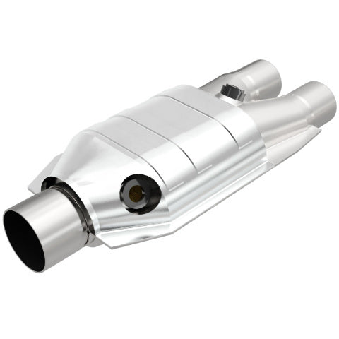 MagnaFlow universal catalytic converter 2.5 inch inlet/outlet stainless steel Federal EPA compliant OBDII 51667