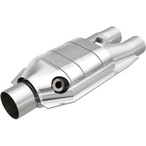 MagnaFlow universal catalytic converter 2.5 inch inlet/outlet stainless steel Federal EPA compliant OBDII 51667