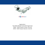 02-04 Tacoma 3.4L Direct-Fit Catalytic Converter 51679 Magnaflow