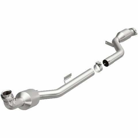 MagnaFlow direct-fit catalytic converter fits 2005-2010 SLK55 AMG 5.5L driver side 5.5L driver side stainless steel CARB compliant 51696